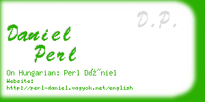 daniel perl business card